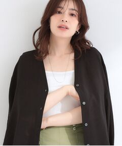 SHOO・LA・RUE / シューラルー カーディガン・ボレロ | 【洗濯機可/S-LL】Vネックですっきりきれい見え 大人のシアーシャツカーディガン