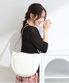 SHOO・LA・RUE / シューラルー ショルダーバッグ | 【撥水】7ポケットハーフムーンショルダーバッグ
