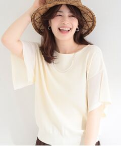 SHOO・LA・RUE / シューラルー ニット・セーター | おうちで洗えるバタフライシアー半袖ニット