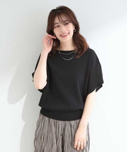 SHOO・LA・RUE / シューラルー ニット・セーター | おうちで洗えるバタフライシアー半袖ニット | 詳細5