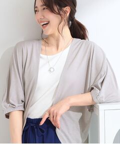 SHOO・LA・RUE / シューラルー カーディガン・ボレロ | 【ひんやり/UV/洗濯機可】体型カバーも叶う さらさら五分袖ボレロカーディガン