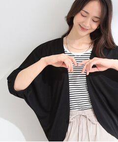 SHOO・LA・RUE / シューラルー カーディガン・ボレロ | 【ひんやり/UV/洗濯機可】体型カバーも叶う さらさら五分袖ボレロカーディガン