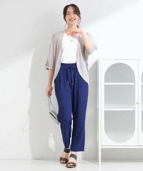 SHOO・LA・RUE / シューラルー カーディガン・ボレロ | 【ひんやり/UV/洗濯機可】体型カバーも叶う さらさら五分袖ボレロカーディガン | 詳細3