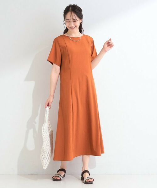 SHOO・LA・RUE / シューラルー ロング・マキシ丈ワンピース | 【S-LL/洗濯機可】軽凛(かろりん) 切り替えワンピース | 詳細7
