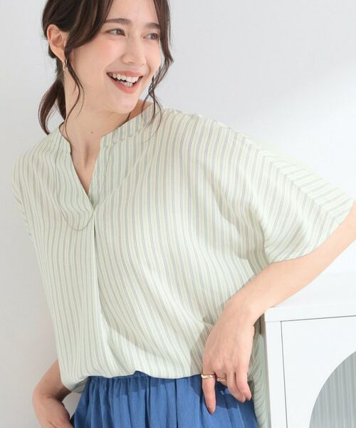 SHOO・LA・RUE / シューラルー シャツ・ブラウス | レーヨンタックスキッパー（イエロー(331)）