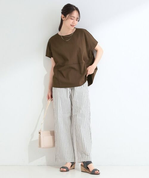 SHOO・LA・RUE / シューラルー カットソー | 【S-LL/洗濯機可】軽凛(かろりん) 切り替えコクーントップス | 詳細14