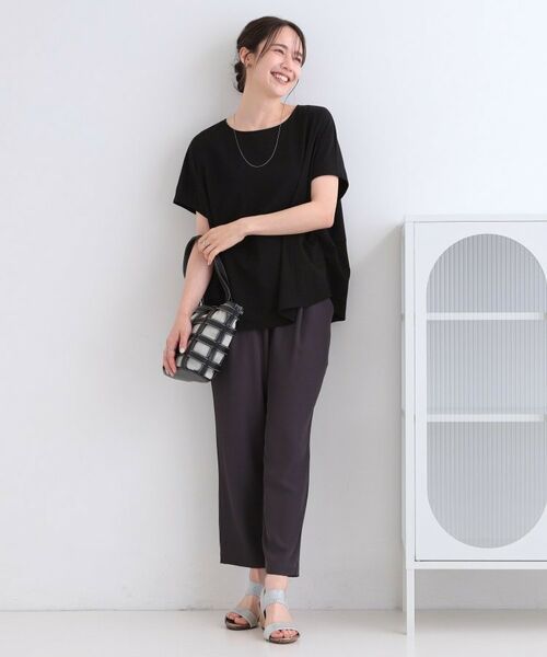 SHOO・LA・RUE / シューラルー カットソー | 【S-LL/洗濯機可】軽凛(かろりん) 切り替えコクーントップス | 詳細6