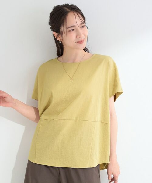 SHOO・LA・RUE / シューラルー カットソー | 【S-LL/洗濯機可】軽凛(かろりん) 切り替えコクーントップス | 詳細8
