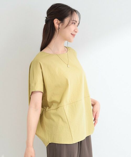 SHOO・LA・RUE / シューラルー カットソー | 【S-LL/洗濯機可】軽凛(かろりん) 切り替えコクーントップス | 詳細9