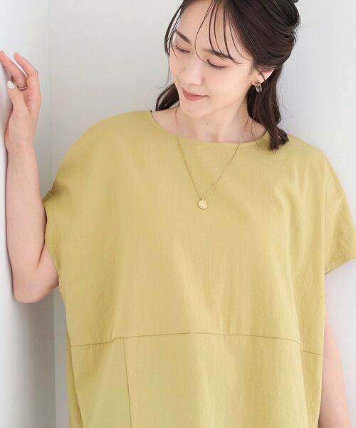 SHOO・LA・RUE / シューラルー カットソー | 【S-LL/洗濯機可】軽凛(かろりん) 切り替えコクーントップス(イエロー(031))
