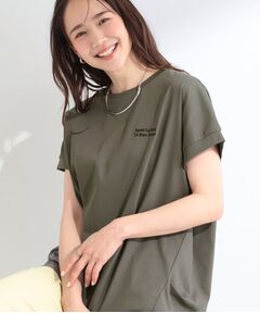 SHOO・LA・RUE / シューラルー カットソー | 【汗じみ防止/ひんやり/S-LL】インせず着られる 刺繍ロゴTシャツ