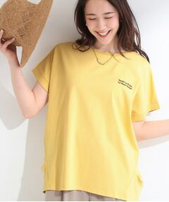 SHOO・LA・RUE / シューラルー カットソー | 【汗じみ防止/ひんやり/S-LL】インせず着られる 刺繍ロゴTシャツ