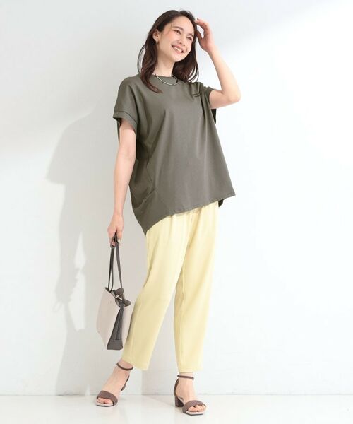 SHOO・LA・RUE / シューラルー カットソー | 【汗じみ防止/ひんやり/S-LL】インせず着られる 刺繍ロゴTシャツ | 詳細11