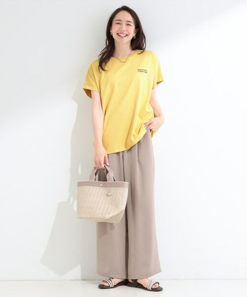 SHOO・LA・RUE / シューラルー カットソー | 【汗じみ防止/ひんやり/S-LL】インせず着られる 刺繍ロゴTシャツ | 詳細23