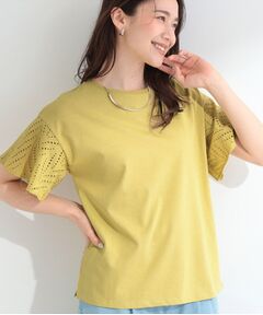 SHOO・LA・RUE / シューラルー カットソー | 【汗じみ防止/ひんやり/S-LL】お袖フレアレースTシャツ