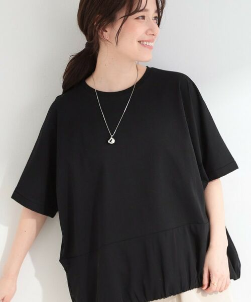 SHOO・LA・RUE / シューラルー カットソー | リラクシーシルエット☆裾バルーンプルオーバー（ブラック(019)）