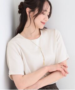 SHOO・LA・RUE / シューラルー カットソー | アクセサリー付き カットジョーゼットプルオーバー