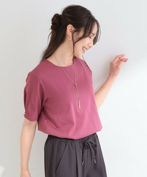 SHOO・LA・RUE / シューラルー カットソー | アクセサリー付き カットジョーゼットプルオーバー | 詳細13