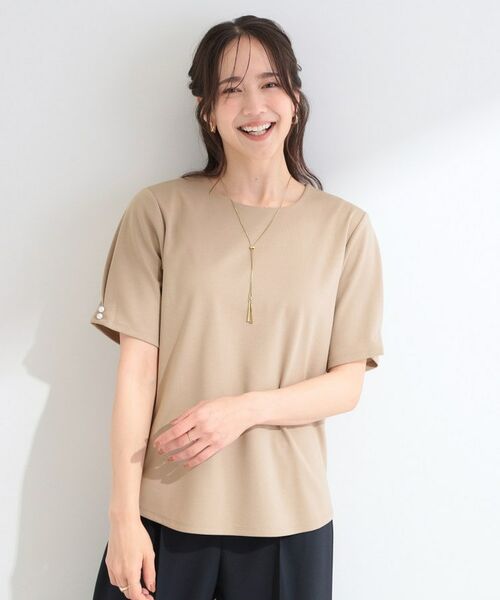 SHOO・LA・RUE / シューラルー カットソー | アクセサリー付き カットジョーゼットプルオーバー | 詳細9