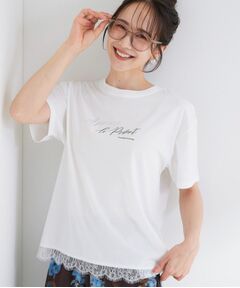 SHOO・LA・RUE / シューラルー Tシャツ | 【S-LL/UV】選べる3柄 裾レースひんやりプリントTシャツ