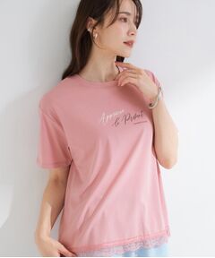 SHOO・LA・RUE / シューラルー Tシャツ | 【S-LL/UV】選べる3柄 裾レースひんやりプリントTシャツ