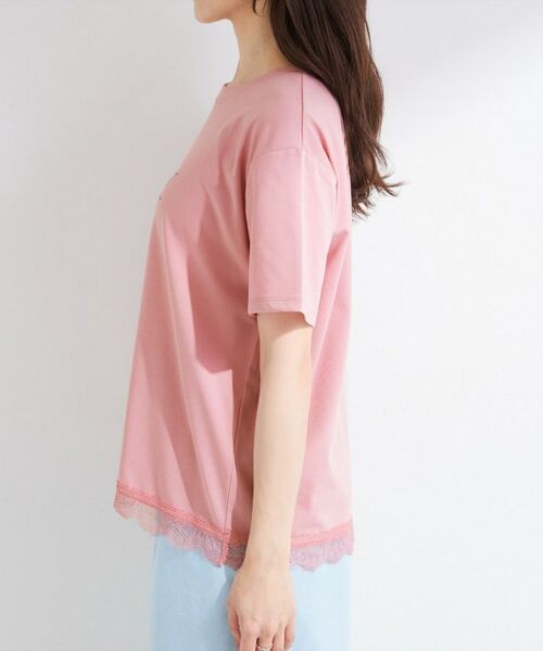 SHOO・LA・RUE / シューラルー Tシャツ | 【S-LL/UV】選べる3柄 裾レースひんやりプリントTシャツ | 詳細26