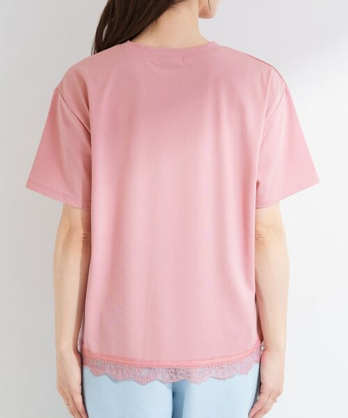 SHOO・LA・RUE / シューラルー Tシャツ | 【S-LL/UV】選べる3柄 裾レースひんやりプリントTシャツ | 詳細27