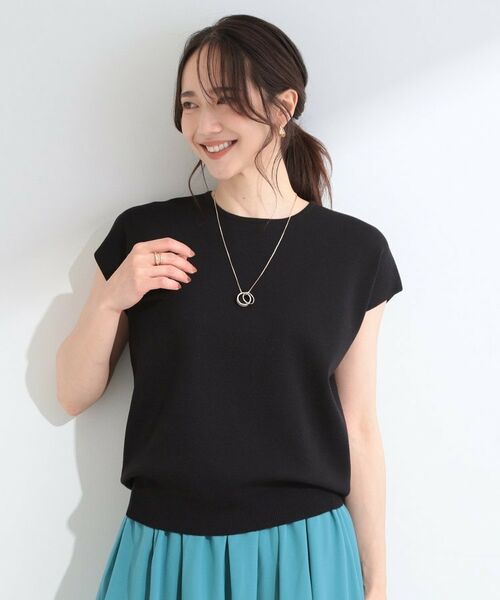 SHOO・LA・RUE / シューラルー ニット・セーター | 総針フレンチスリーブニット | 詳細1