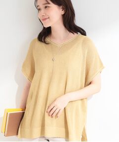 SHOO・LA・RUE / シューラルー その他トップス | 【2点SET/洗濯機可/S-LL】体型カバーも叶う ラメ畦ニット＆タンクSET