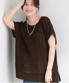 SHOO・LA・RUE / シューラルー その他トップス | 【2点SET/洗濯機可/S-LL】体型カバーも叶う ラメ畦ニット＆タンクSET