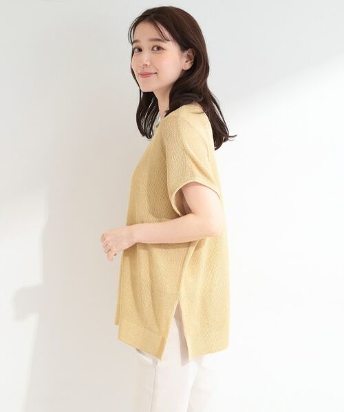 SHOO・LA・RUE / シューラルー その他トップス | 【2点SET/洗濯機可/S-LL】体型カバーも叶う ラメ畦ニット＆タンクSET | 詳細10