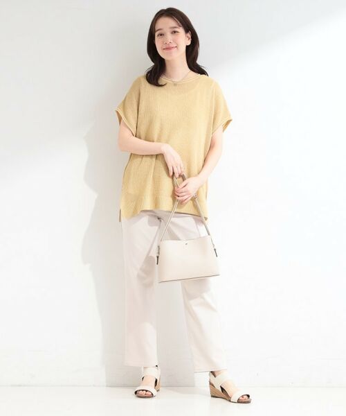 SHOO・LA・RUE / シューラルー その他トップス | 【2点SET/洗濯機可/S-LL】体型カバーも叶う ラメ畦ニット＆タンクSET | 詳細13