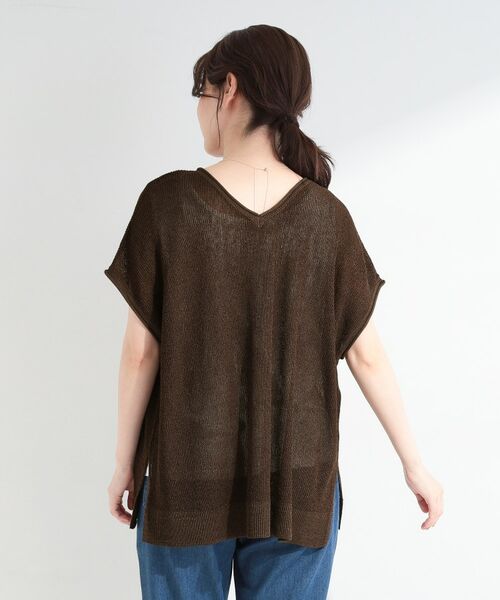 SHOO・LA・RUE / シューラルー その他トップス | 【2点SET/洗濯機可/S-LL】体型カバーも叶う ラメ畦ニット＆タンクSET | 詳細18