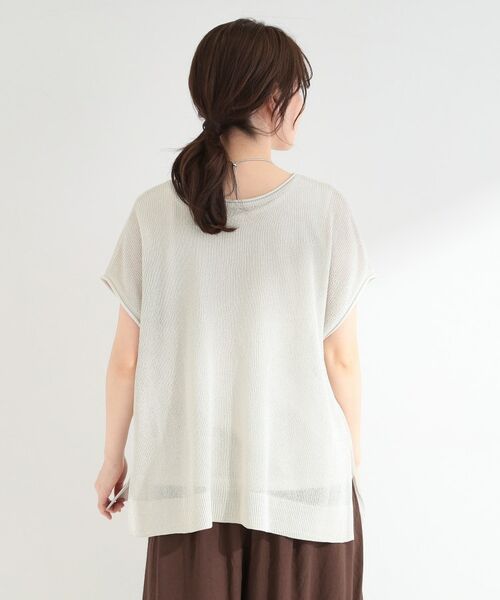 SHOO・LA・RUE / シューラルー その他トップス | 【2点SET/洗濯機可/S-LL】体型カバーも叶う ラメ畦ニット＆タンクSET | 詳細2