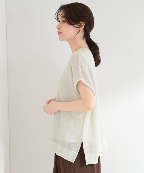 SHOO・LA・RUE / シューラルー その他トップス | 【2点SET/洗濯機可/S-LL】体型カバーも叶う ラメ畦ニット＆タンクSET | 詳細4