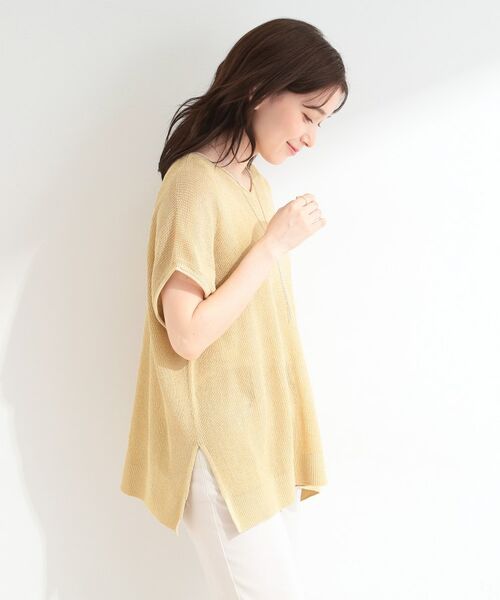 SHOO・LA・RUE / シューラルー その他トップス | 【2点SET/洗濯機可/S-LL】体型カバーも叶う ラメ畦ニット＆タンクSET | 詳細9