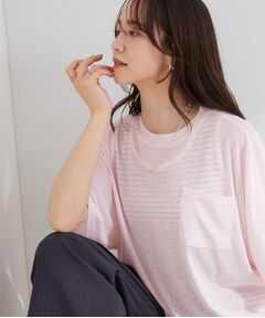 SHOO・LA・RUE / シューラルー カットソー | 【S-LL/体型カバー】ゆるっとこなれる 大人のシアースラブTシャツ