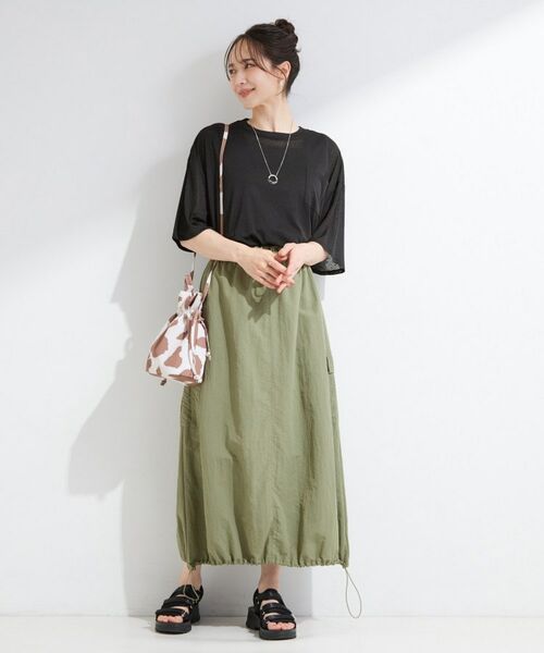 SHOO・LA・RUE / シューラルー カットソー | 【S-LL/体型カバー】ゆるっとこなれる 大人のシアースラブTシャツ | 詳細15