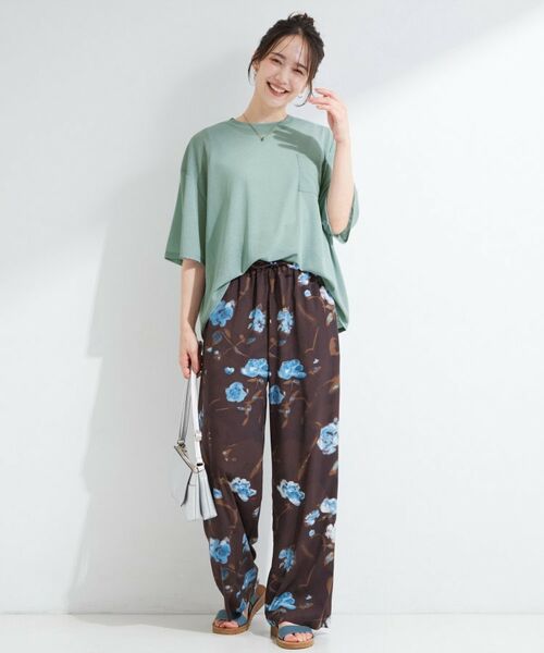 SHOO・LA・RUE / シューラルー カットソー | 【S-LL/体型カバー】ゆるっとこなれる 大人のシアースラブTシャツ | 詳細3