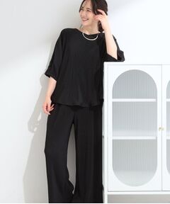 SHOO・LA・RUE / シューラルー セットアップ | すっきり見え ドルマンプリーツセットアップ