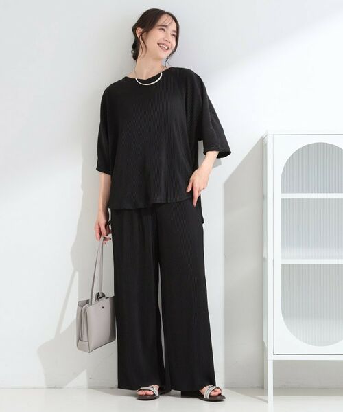 SHOO・LA・RUE / シューラルー セットアップ | すっきり見え ドルマンプリーツセットアップ | 詳細5
