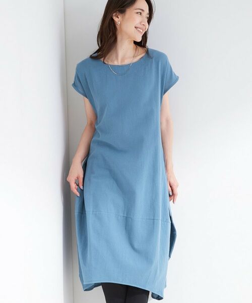 SHOO・LA・RUE / シューラルー ロング・マキシ丈ワンピース | 【大人気商品がリバイバル登場】コクーンロングワンピース（ブルー(092)）