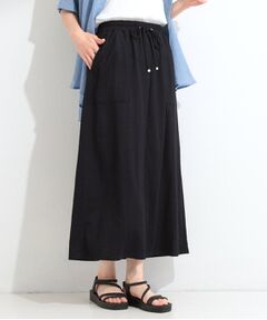 SHOO・LA・RUE / シューラルー ロング・マキシ丈スカート | 【ひんやり/S-LL/洗濯機可】やわらかタッチ ベイカーゆるナロースカート