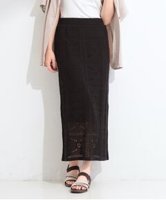 SHOO・LA・RUE / シューラルー ロング・マキシ丈スカート | 華やかクロシェ編み大人かわいいナロースカート