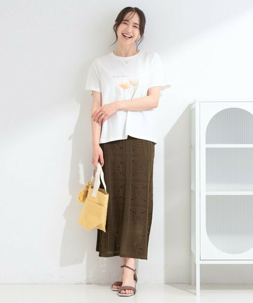 SHOO・LA・RUE / シューラルー ロング・マキシ丈スカート | 華やかクロシェ編み大人かわいいナロースカート | 詳細11
