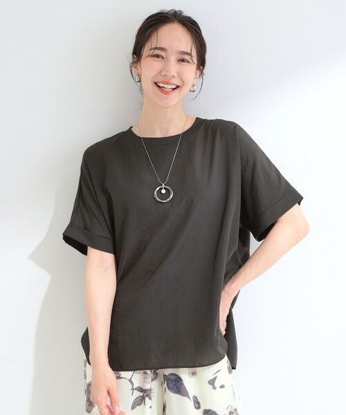 SHOO・LA・RUE / シューラルー シャツ・ブラウス | 【ひんやり/着丈選べる】洗濯後しわになりにくい ドルマンブラウス | 詳細1