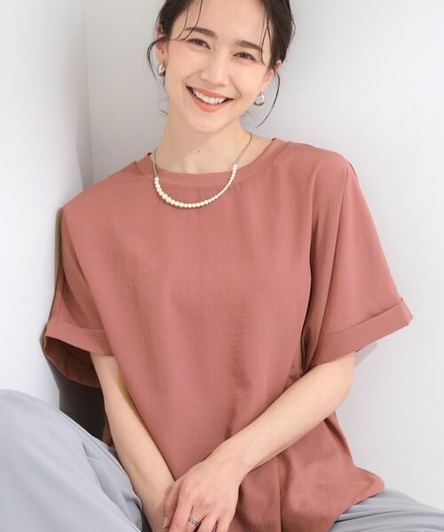 SHOO・LA・RUE / シューラルー シャツ・ブラウス | 【ひんやり/着丈選べる】洗濯後しわになりにくい ドルマンブラウス(ピンク(072))