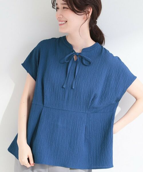 SHOO・LA・RUE / シューラルー シャツ・ブラウス | 2wayタックシャツ（ブルー(093)）
