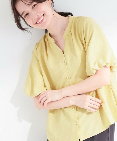 SHOO・LA・RUE / シューラルー シャツ・ブラウス | バルーンスリーブブラウス（ライトイエロー(030)）