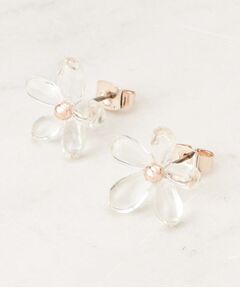SHOO・LA・RUE / シューラルー ピアス・イヤリング | クリアフラワーピアス